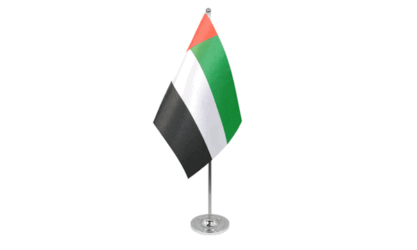 United Arab Emirates Satin Table Flag